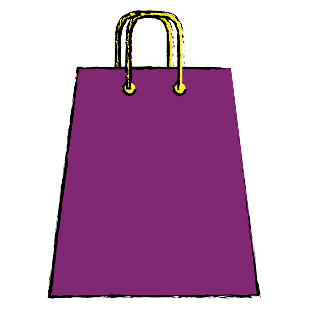 购物袋孤立图标图片下载