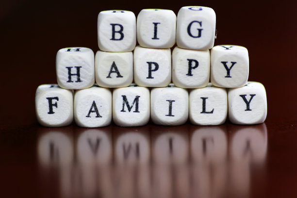 文字家庭字母立方体图片下载