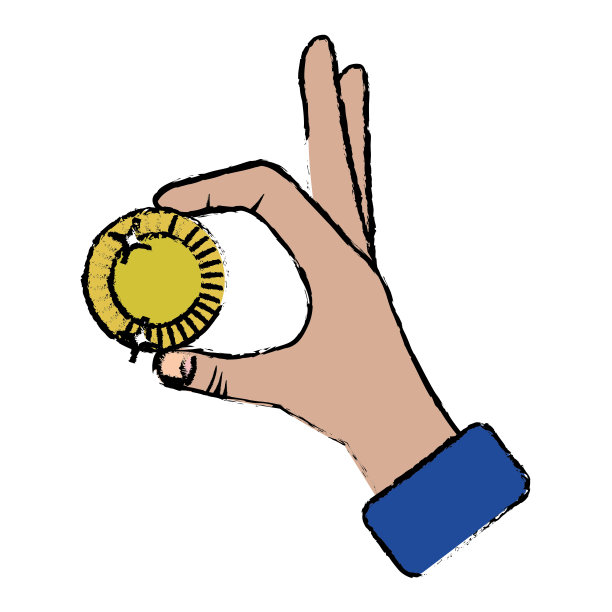 手币币孤立图标图片下载