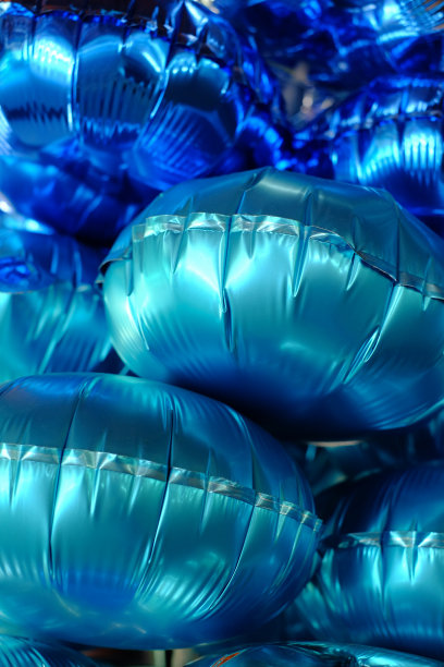 特写蓝色气球图片下载