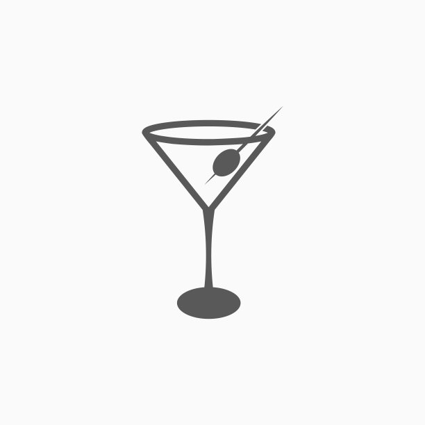马提尼酒杯图标图片下载