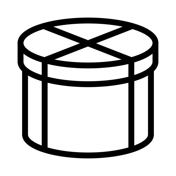 礼品盒细线矢量图标图片下载