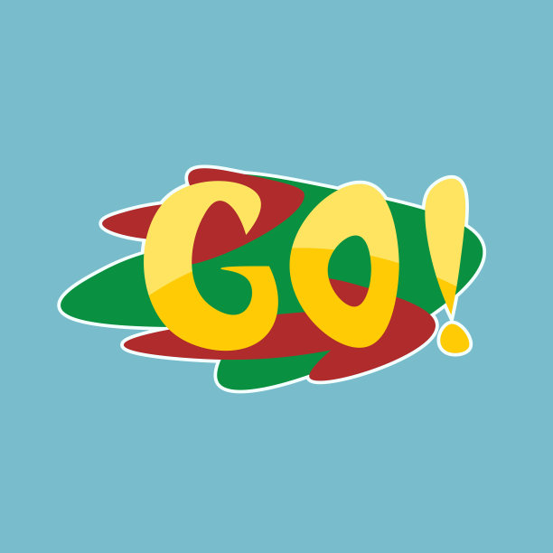 Go Sticker社交媒体网络信息徽章设计图片下载