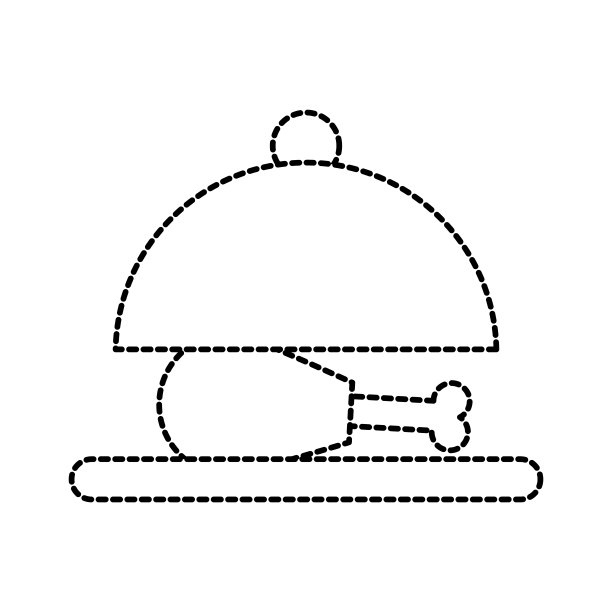 晚餐菜单上的一盘烤鸡图片下载