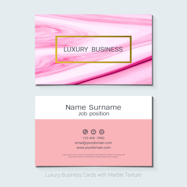 豪华名片矢量模板，旗帜和封面与大理石纹理和金箔细节上的白色背景，简洁的风格也现代和优雅，易于定制，以适应您的需求。图片下载