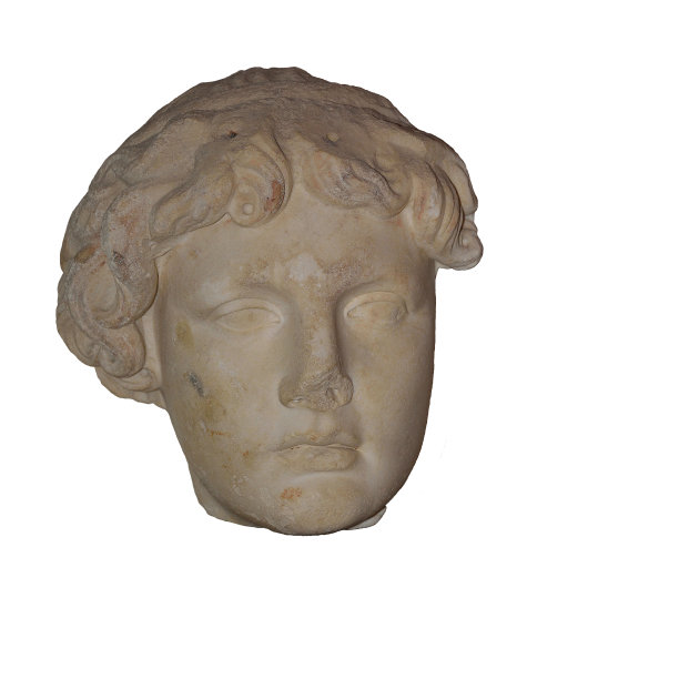 阿波罗雕像的头。图片下载