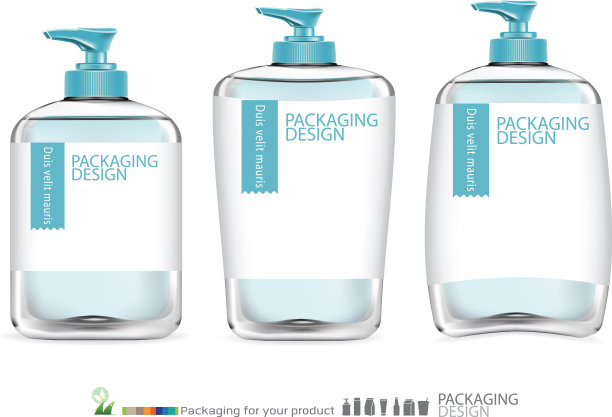 油护肤品package.illustration图片下载