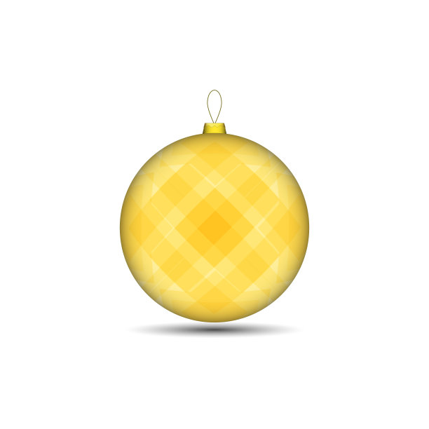 圣诞树玩具球明亮的EPS 10素材图片