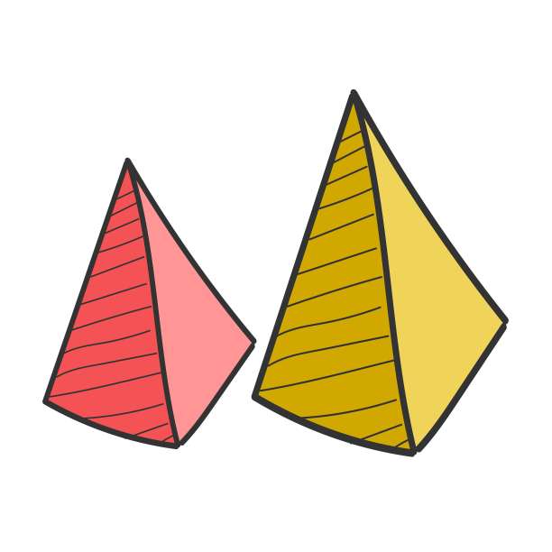 商业概览涂鸦金字塔图图片下载