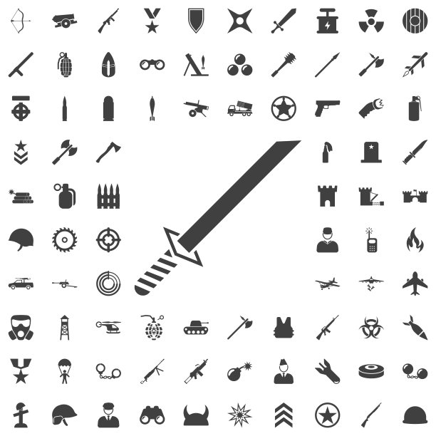 日本武士刀或平刃图标游戏和w图片下载