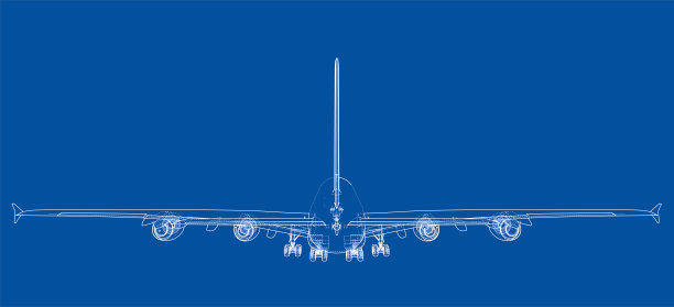 客机。向量图片下载