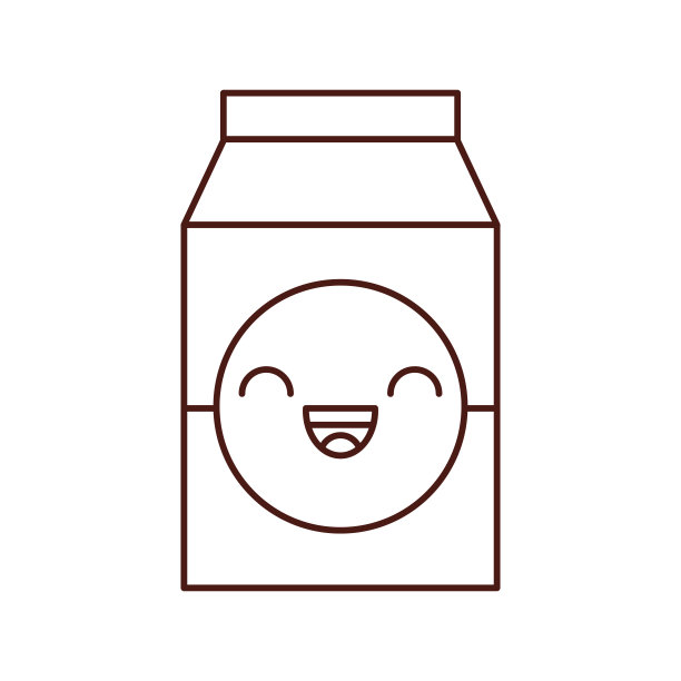 卡哇伊牛奶或果汁盒装饮用图片下载