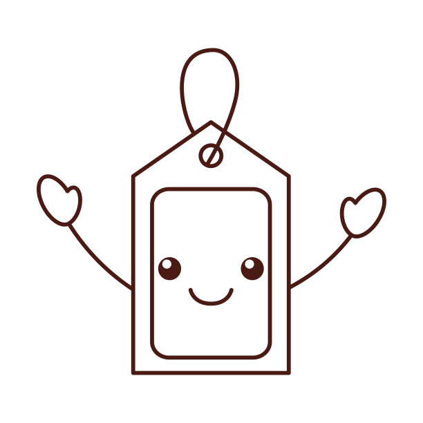 卡哇伊价格标签优惠券购买空白市场设计图片下载