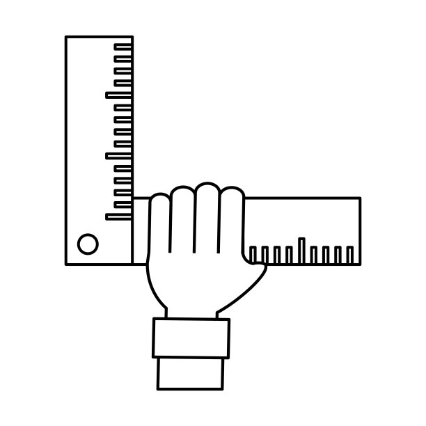 手工与木匠正方形矢量插图图片下载