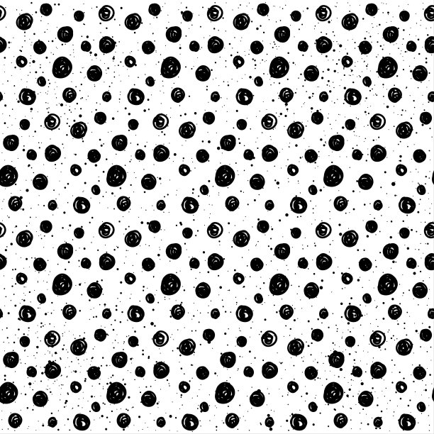 涂鸦单色无缝图案背景图片下载