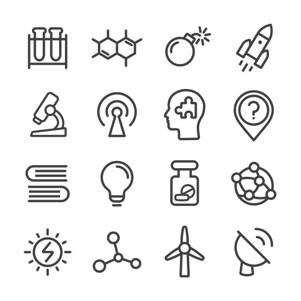 科学图标系列系列图片下载