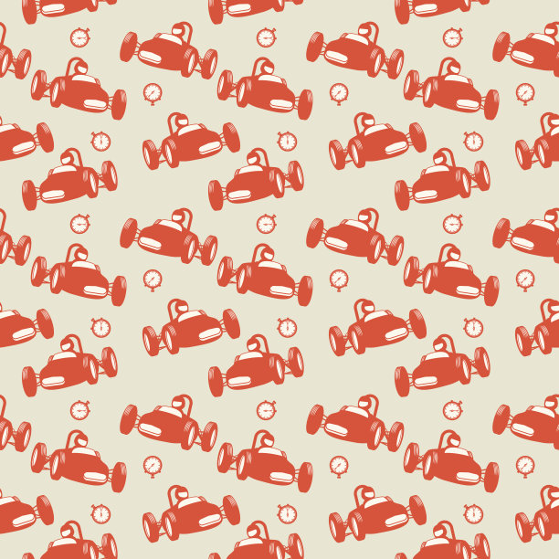 赛车主题无缝图案图片下载