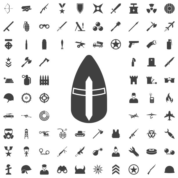 金属骑士头盔图标图片下载