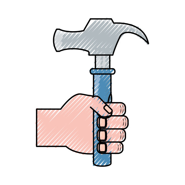 手锤矢量插图图片下载