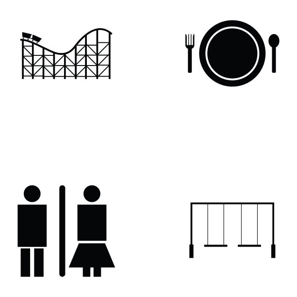 游乐园图标集图片下载