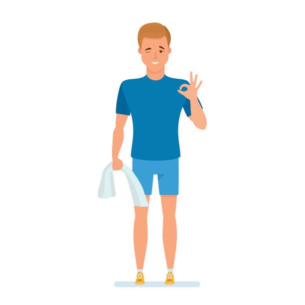 运动员训练后休息，手拿毛巾图片下载