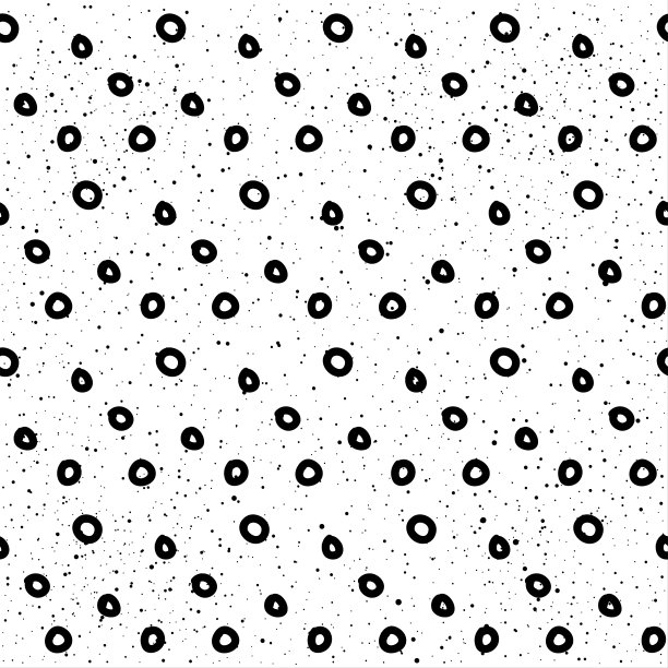 涂鸦单色无缝图案背景图片下载