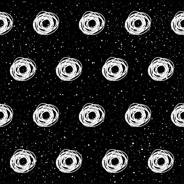 涂鸦单色无缝图案背景图片下载