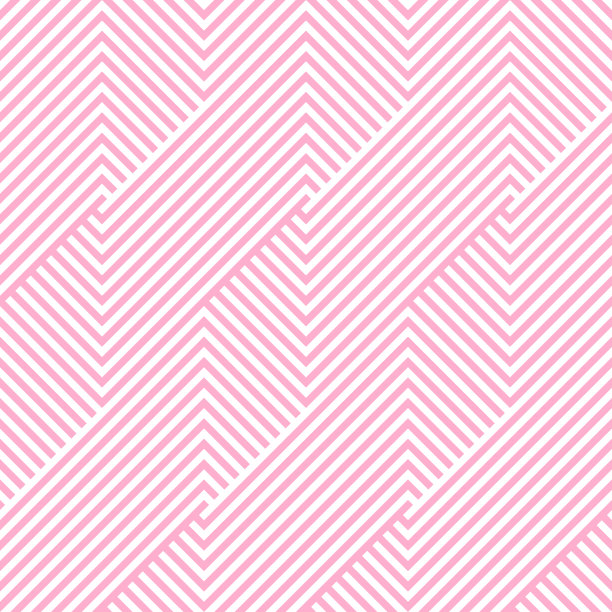 图案条纹无缝粉红色和白色的颜色。Chevron图案条纹抽象背景向量。素材图片