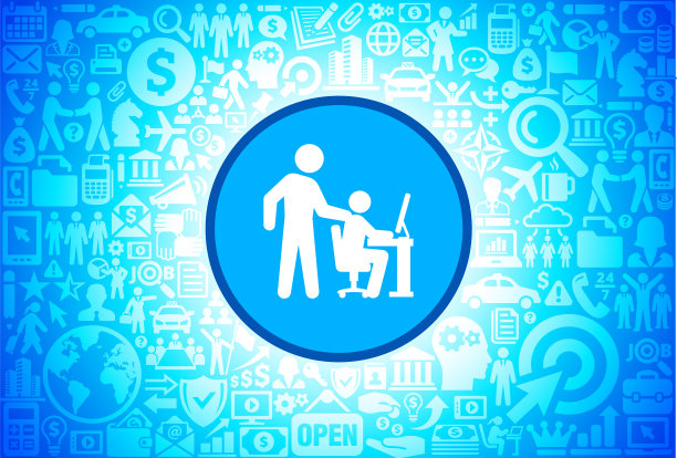 帮助子图标在商业和金融矢量背景图片下载