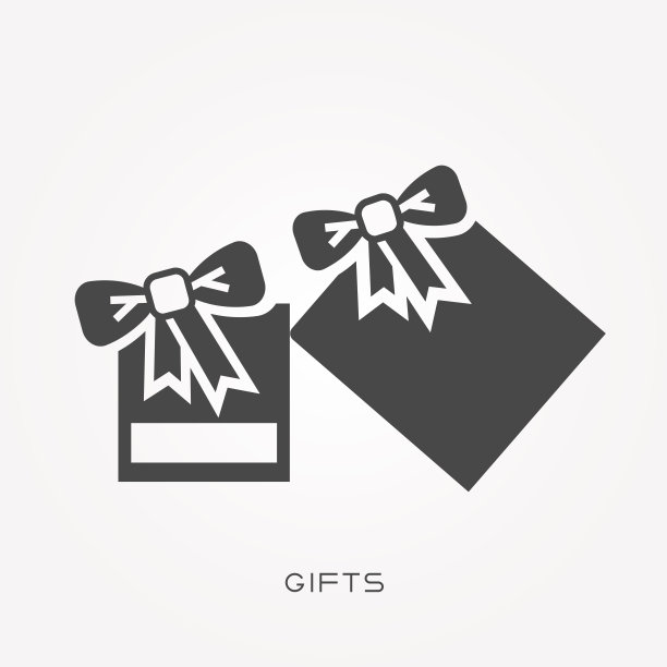 轮廓图标的礼物图片下载