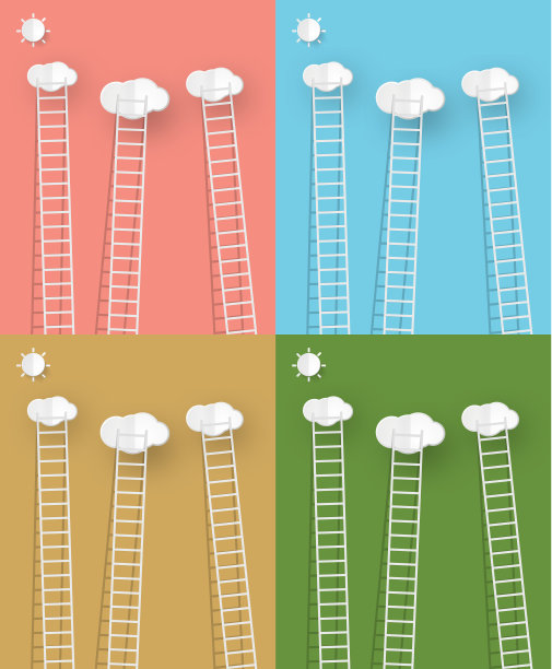 云梯矢量图图片下载