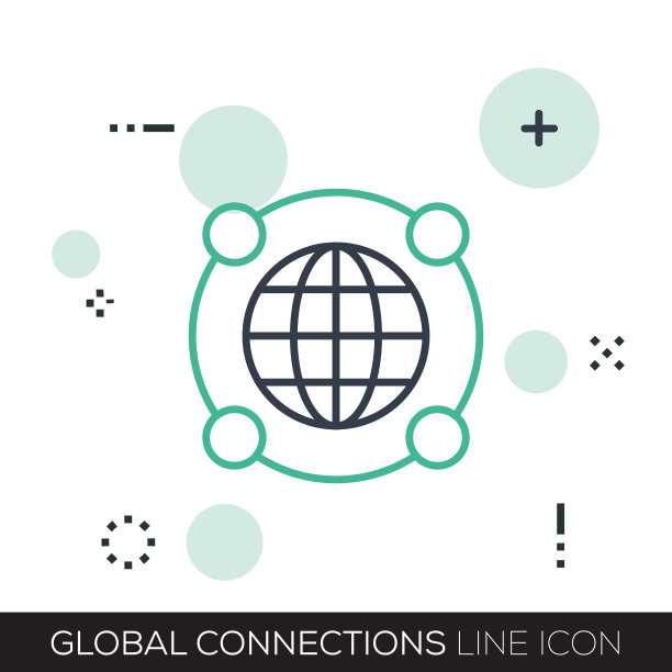 全球连接线图标图片下载