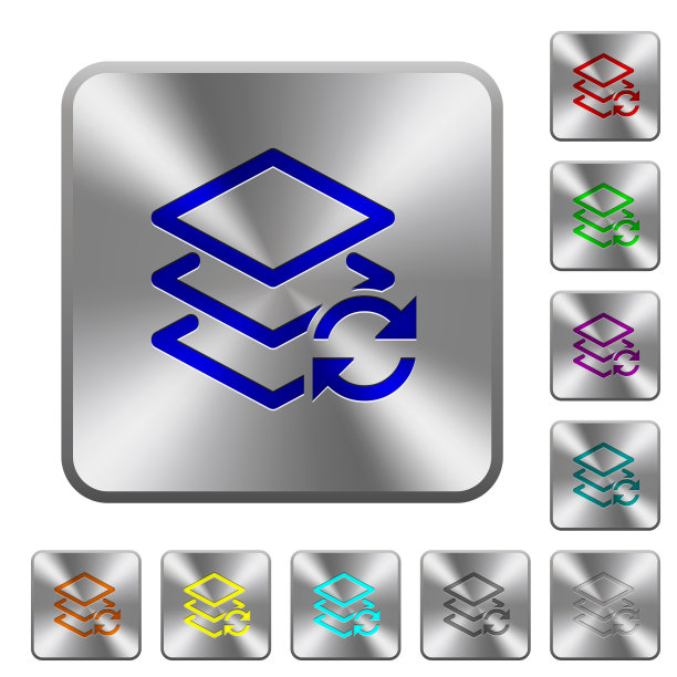 交换层圆形方形钢按钮图片下载