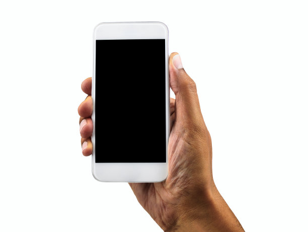 我的白色手机垂直素材图片