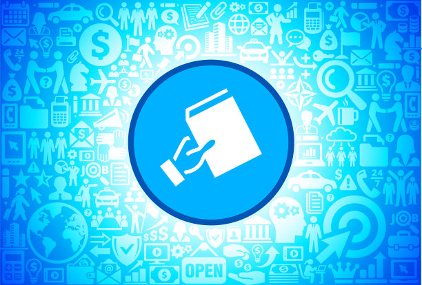 推荐书籍图标在商业和金融矢量背景图片下载