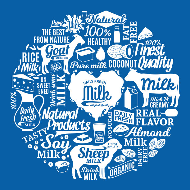 牛奶矢量插图图片下载