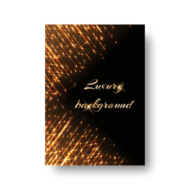 背景有金色灯光效果图片下载