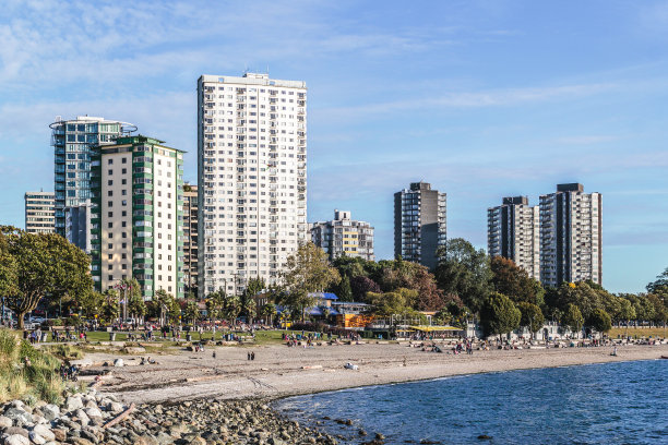 加拿大温哥华的英吉利湾海滩图片下载