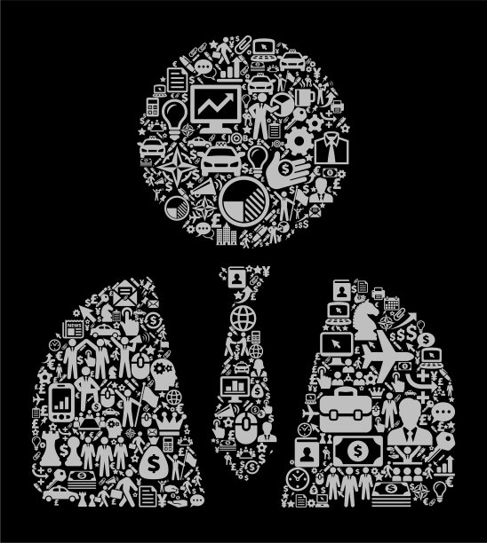 律师图标商业和金融矢量图标模式图片下载