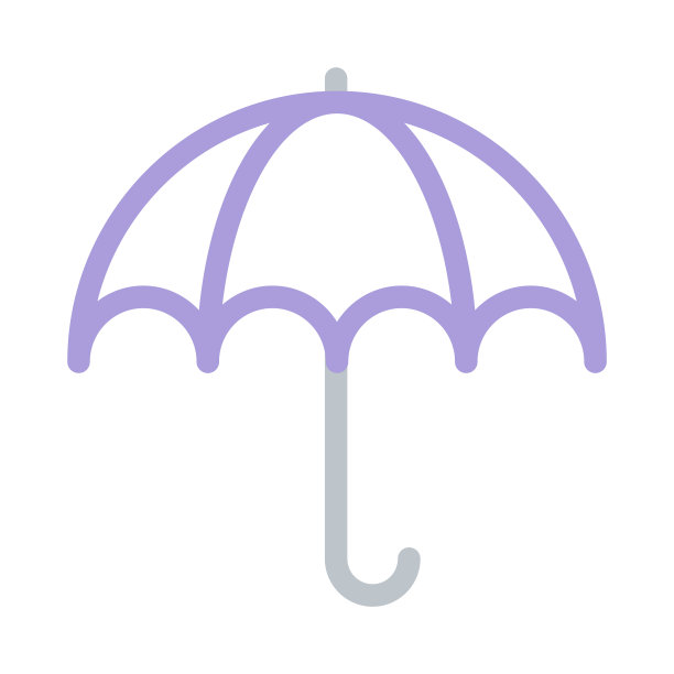 伞细线矢量图标图片下载