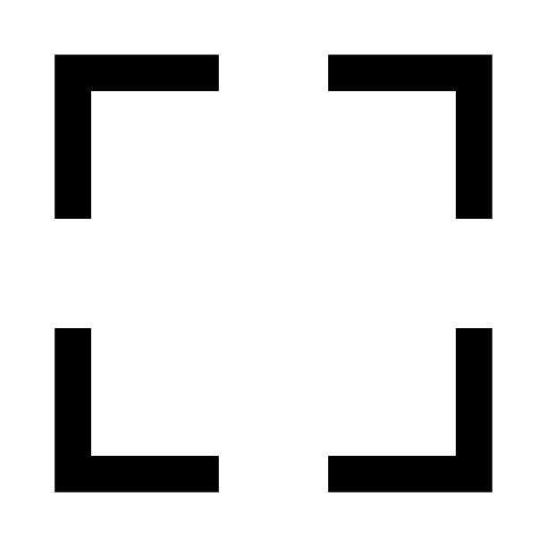 聚焦细线矢量图标图片下载