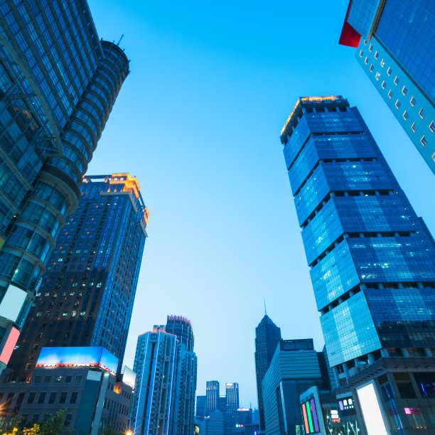 中国上海市中心的建筑群图片下载