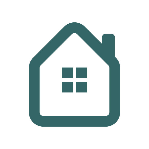 简单抽象的房子图标图片下载