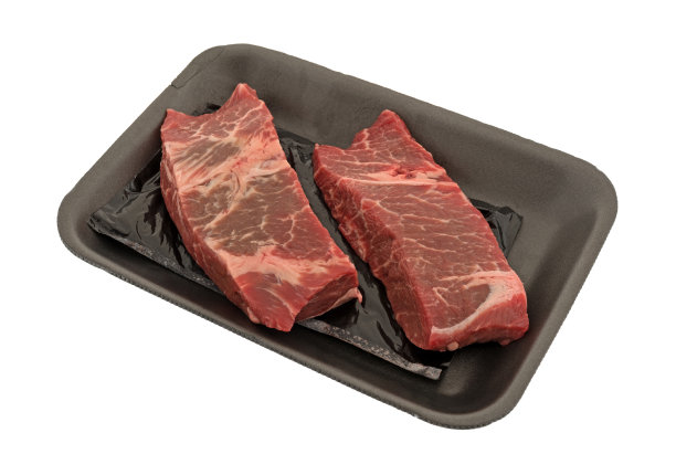 盘子里的无骨牛排图片下载