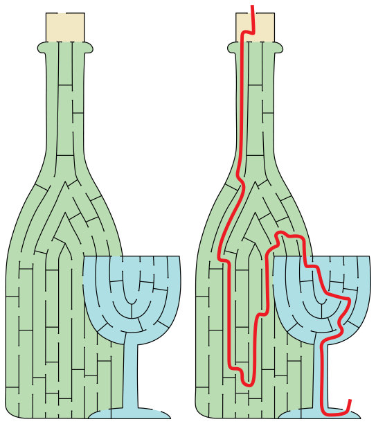 简单的瓶子迷宫图片下载