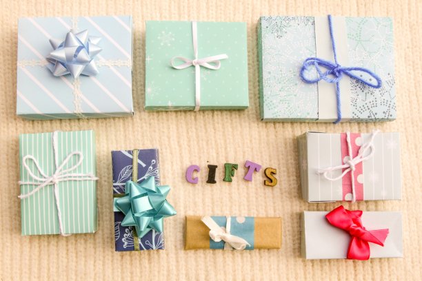 蓝色的礼物图片下载