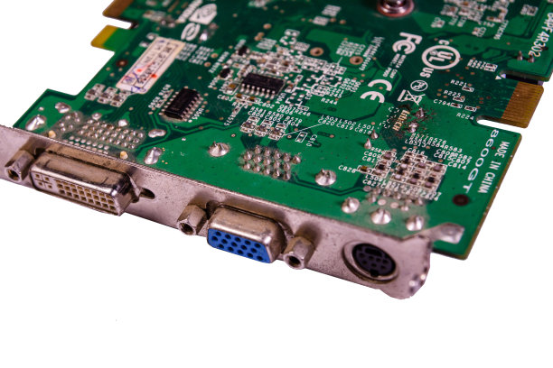 电子线路板隔离白色图片下载