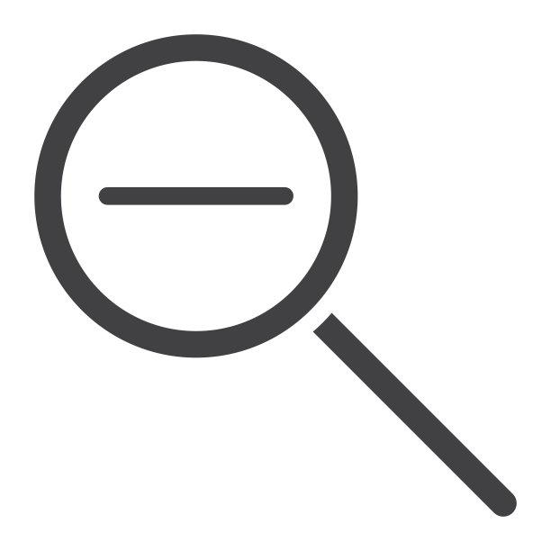 缩小字形图标，网页和移动，放大图片下载