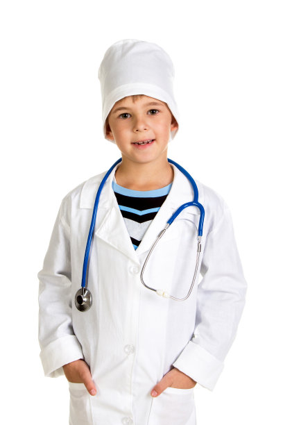 面带微笑、快乐成功的医生，带着听诊器图片下载