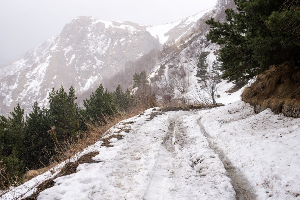通往卡兹贝克山的路图片下载